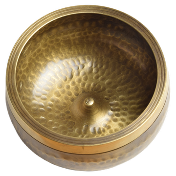 Klangschale – Pumori – Reibeklangschale gehämmert – Innenkegel – 11x7cm – 611 g
