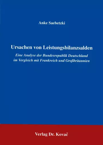 Saebetzki: Ursachen von Leistungsbilanzsalden