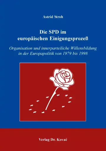 Stroh: Die SPD im europäischen Einigungsprozeß