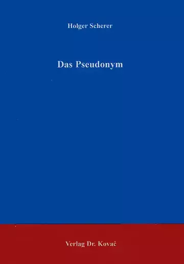 Scherer: Das Pseudonym