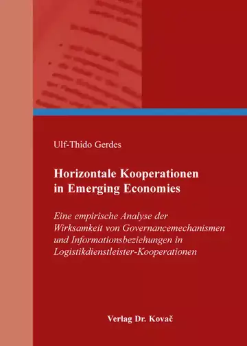 Ulf-Thido Gerdes: Horizontale Kooperationen in Emerging Economies
