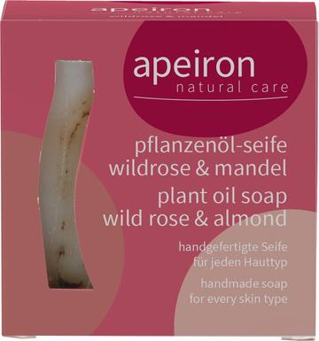 apeiron Pflanzenöl-Seife Wildrose & Mandel 100g