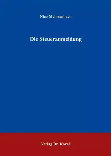 Nico Meinzenbach: Die Steueranmeldung