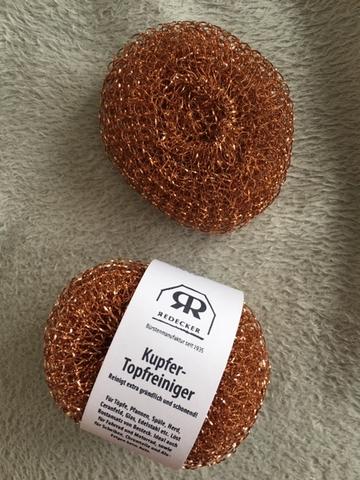 Redecker Kupfer-Topfreiniger 2er