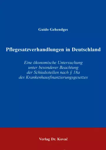 Gehendges: Pflegesatzverhandlungen in Deutschland