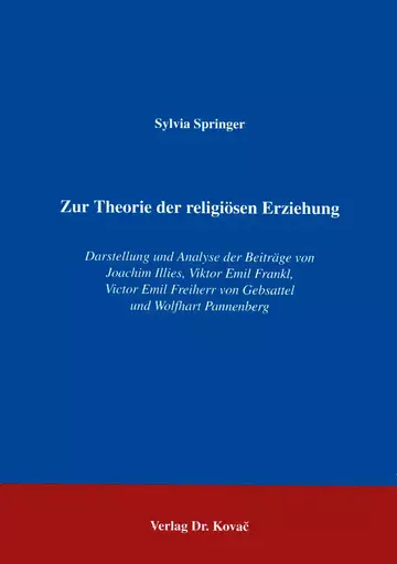 Springer: Zur Theorie der religiösen Erziehung
