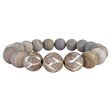 Armband Jaspis matt 12 mm