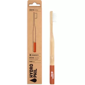 HYDROPHIL Zahnbürste Bambus rot mittel