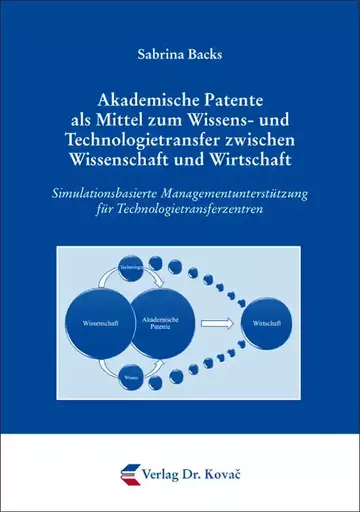 Sabrina Backs: Akademische Patente als Mittel zum Wissens- und Technologietransfer zwischen Wissenschaft und Wirtschaft