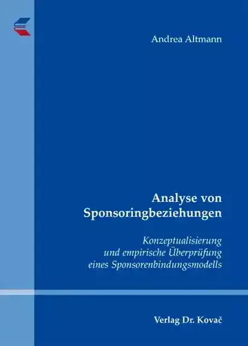 Andrea Altmann: Analyse von Sponsoringbeziehungen