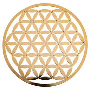 Blume des Lebens - Messing -  15 cm