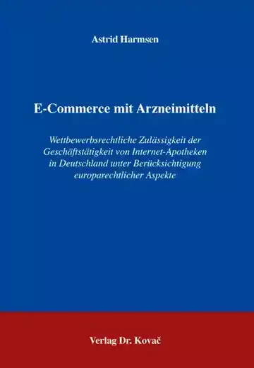 Astrid Harmsen: E-Commerce mit Arzneimitteln