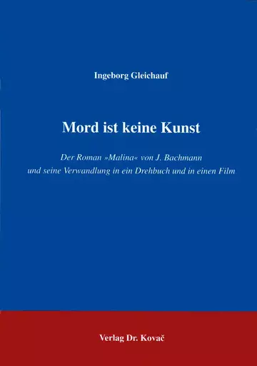Gleichauf: Mord ist keine Kunst