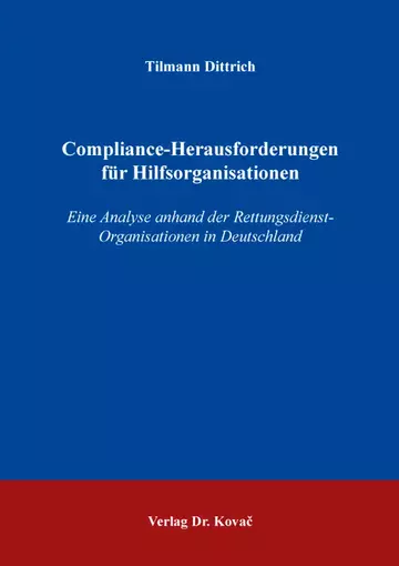Tilmann Dittrich: Compliance-Herausforderungen für Hilfsorganisationen