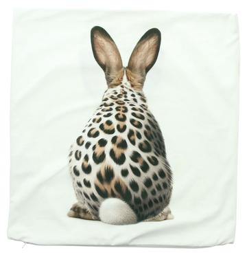 Kissenhülle mit Motiv "Hase Leo"