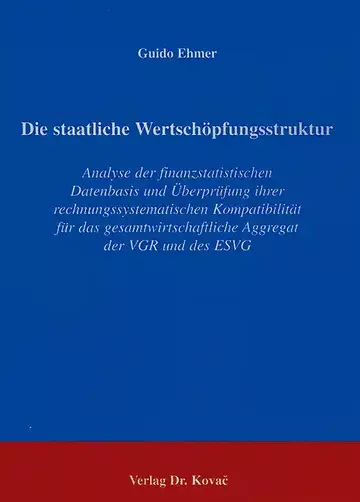 Ehmer: Die staatliche Wertschöpfungsstruktur