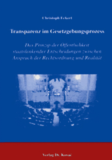 Eckert: Transparenz im Gesetzgebungsprozess