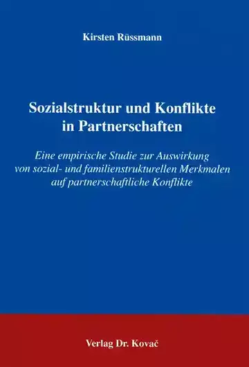 Kirsten Rüssmann: Sozialstruktur und Konflikte in Partnerschaften