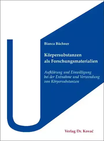Bianca Büchner: Körpersubstanzen als Forschungsmaterialien