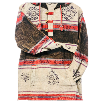 Nepal Ethno Yoga Hemd/Bluse – mehrfarbig