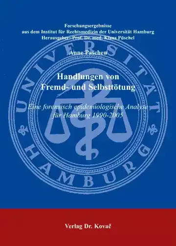 Anne Paschen: Handlungen von Fremd- und Selbsttötung