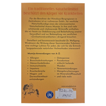 Mumijo Shilajit - Das schwarze Gold des Himalaya - Dr. Wolfgang Windmann