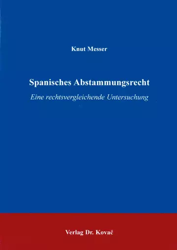 Messer: Spanisches Abstammungsrecht