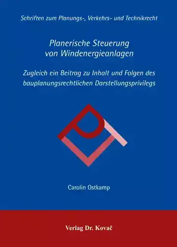 Carolin Ostkamp: Planerische Steuerung von Windenergieanlagen