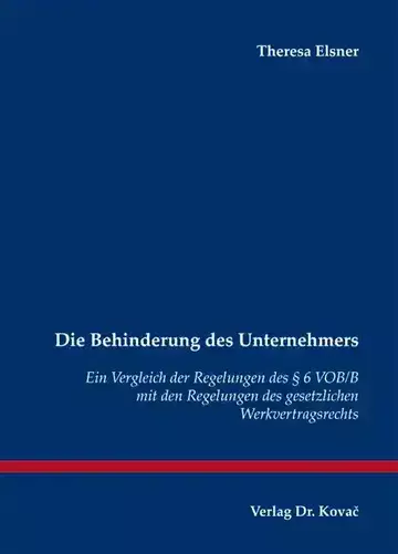 Theresa Elsner: Die Behinderung des Unternehmers