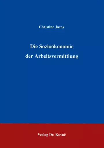 Jasny: Die Sozioökonomie der Arbeitsvermittlung