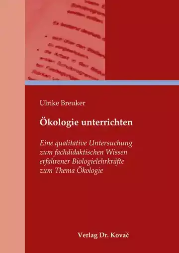 Ulrike Breuker: Ökologie unterrichten