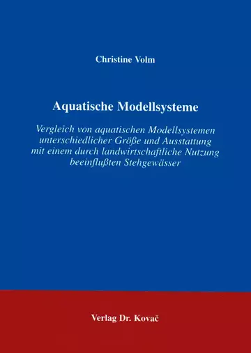 Volm: Aquatische Modellsysteme