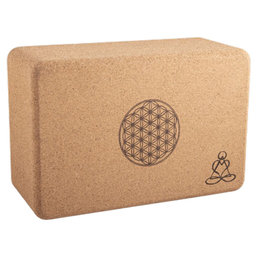 Yogablock aus Kork – Blume des Lebens & Mandala