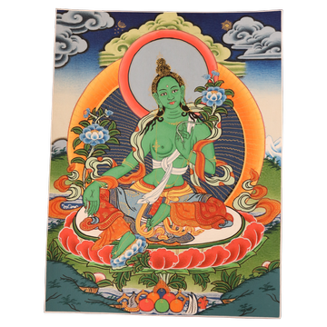 Thangka – Grüne Tara – 20x15cm