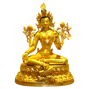Statue – Himalayacrafts – GRÜNE TARA – Weibliche Buddha