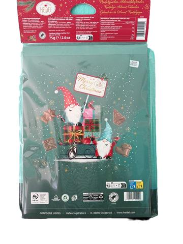 nostalgischer Schoko Adventskalender Wichtel