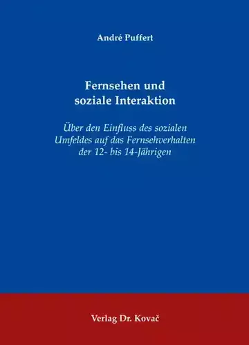 André Puffert: Fernsehen und soziale Interaktion