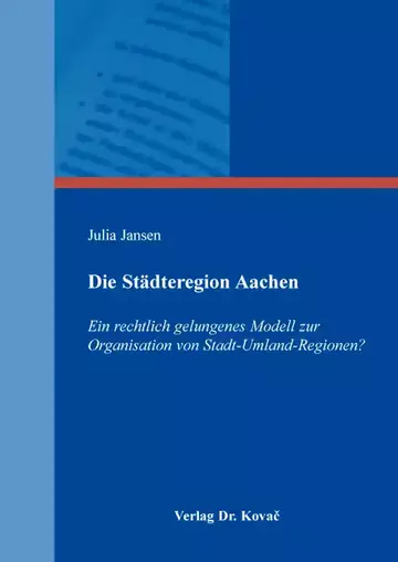 Julia Jansen: Die Städteregion Aachen