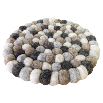 Filz Untersetzer naturfarben; Ø 10cm