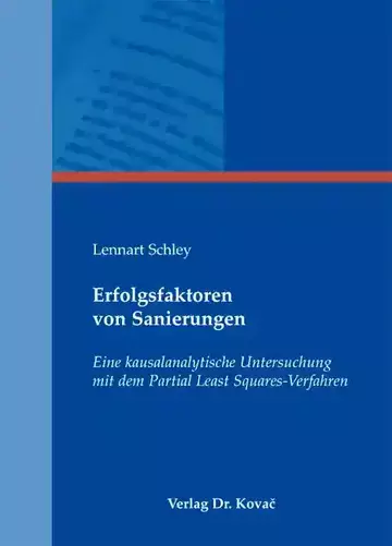 Lennart Schley: Erfolgsfaktoren von Sanierungen