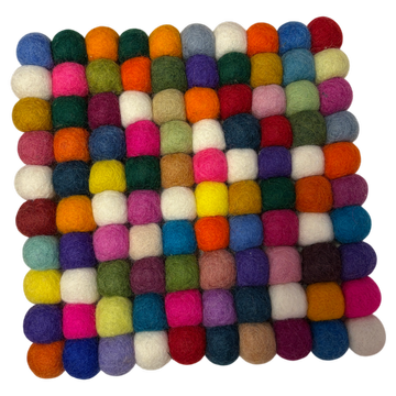 Filz-Untersetzer– bunt – 20x20cm