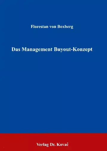 von Boxberg: Das Management Buyout-Konzept