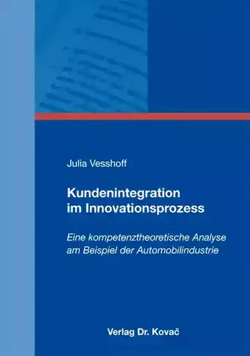 Julia Vesshoff: Kundenintegration im Innovationsprozess