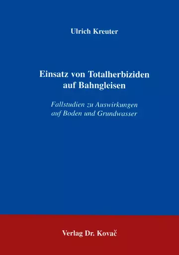 Kreuter: Einsatz von Totalherbiziden auf Bahngleisen
