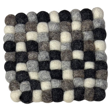 Filz-Untersetzer– bunt – quadratisch