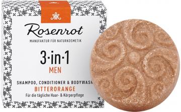 Rosenrot festes Shampoo MEN 3in1 Bitterorange