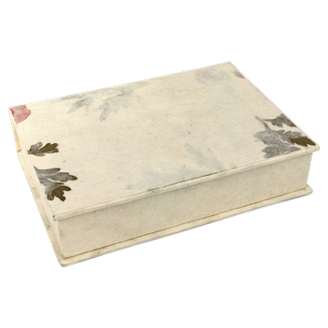 Lokta-Papier -Schreibset – Box mit Blumen