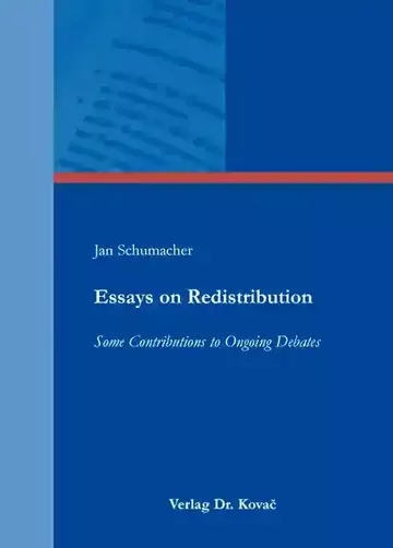Jan Schumacher: Essays on Redistribution