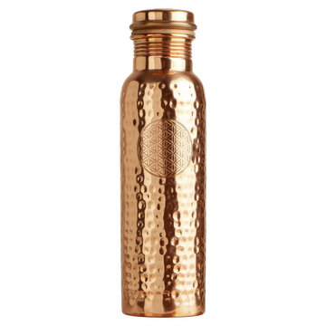 Trinkflasche aus Kupfer – Blume des Lebens