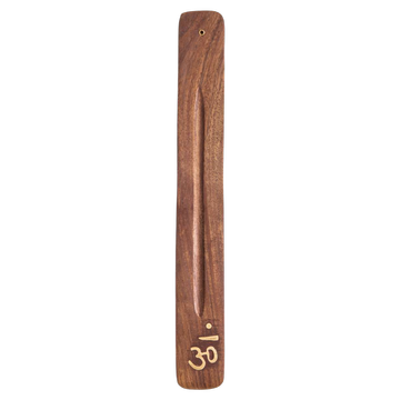 Stäbchenhalter mit Om Matra aus Holz